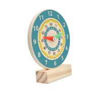 CORHAD Reloj de Madera Educativo para Números Didáctico para Aprender la Hora Desarrollo Cognitivo y Coordinación Manual Juguete de Estimulación Temprana para Niñas