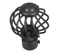 CORHAD Remates para Barra de Cortina Estilo Romano Negro Tapones Decorativos para Varilla de Ventana Accesorios para Decoración de Hogar Sala y Dormitorio