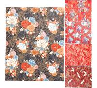 CORHAD Resistente y Duradero para Patchwork de Tela de Algodón Paquete de 5 Piezas Diseño Japonés Adecuado para Manualidades y Costura Creativa