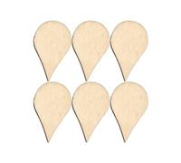 CORHAD Rodajas de Madera Forma de Gota de Agua Delicadas y Ecológicas 100 Piezas de 30x18 Mm para Manualidades para Decoración Interior y Proyectos Artísticos