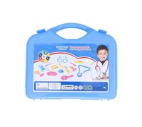 CORHAD Roles Médico Infantil con Estuche y Estetoscopio Azul Kit de Herramientas de Doctor para Niñas Juguetes de Imaginación Seguros y Duraderos para Desarrollo Infantil