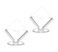 CORHAD Servilleteros 2piezas Verticales de Acrílico Transparentes Diseño, Resistencia al Desgaste Diario, para y Cocinas Modernas