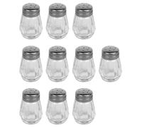 CORHAD Set de 10 Botellas de Condimentos para Barbacoa, Pimenteros de Vidrio Multi-función Tapa para Uso al Aire Libre