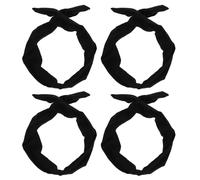 CORHAD Set de 4 Diademas Lazo Pelo, Banda Cabeza de Poliéster y Hierro, Diseño Atractivo y Elegante que No Daña el Peinado, Adecuado para Maquillaje y Uso Diario
