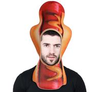 CORHAD Sombrero Divertido de Perro Caliente Gorro de Disfraz de Comida Rápida para Fiestas de Pizza Accesorio Versátil para Adultos y Diseño Sencillo y Fácil de Usar