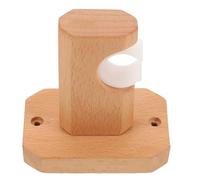 CORHAD Soporte de Barra de Cortina de Madera Rústica Color Khaki Capacidad Fuerte para Colgar Toallas y Montaje en Pared para Baño o Dormitorio