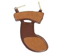 CORHAD Soporte para Hombro y Mentonera de Piel para Violín 3/4-4/4, Acolchado Cómodo Color Café, Accesorio Ajustable para Estudiantes y Profesionales de Instrumentos de Cuerda