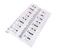 CORHAD Tabla De Acordes Para Trompeta Tamaño Grande, Póster Gráfico De Pared Guía De Digitación, Colores Surtidos, Póster De Entrenamiento Para Trompetistas Principiantes