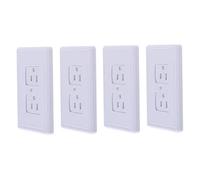 CORHAD Tapa del Enchufe para Bebés Cierre Automático y Protección contra Choques Eléctricos, Plástico Seguro y Ajuste Firme para Hogar y Habitación Infantil, 4 Piezas
