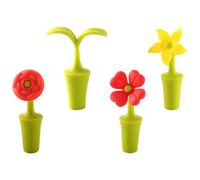 CORHAD Tapones de Silicona Pack de 4 Piezas y Resistentes Diseño en Forma de para Botellas de Vino para Obsequio Original y Uso en Celebraciones