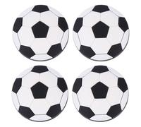 CORHAD Tiradores de Goma con Forma de Balón de Fútbol Set de 4 Piezas, Seguros y Resistentes a Rayaduras para Muebles Infantiles para Habitación Juvenil