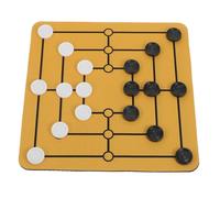 CORHAD Tradicional de Mesa Nine Mens Morris Tablero Portátil para Entretenimiento Familiar Clásico para Reuniones y Diversión Casa