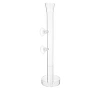 CORHAD Tubo Alimentador y Bandeja de Vidrio Transparente para Peces y Camarones Acuarios Diseño Duradero y Seguro Fácil de Fijar y Evitar Fugas para Tanques de Agua Clara