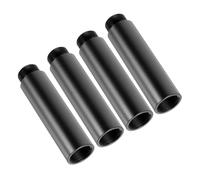 CORHAD Tubo de Extensión y Adaptar Micrófonos 4 Piezas para Soporte de Micrófono de Aleación de Aluminio Negro para Ampliar Brazo en Estudio U Otros Lugares