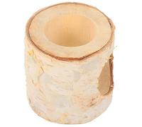 CORHAD Túnel de Madera para Hámster Escondite Seguro Integrado en Recipiente de Vidrio, Juguete para Animales Pequeños y Mascotas Que Ofrece Diversión y Refugio