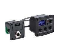 CORHAD Ukelele Piezo Pickup Eq De Bandas Pantalla Lcd y Control De Tonos Amplificador Preamp Para Guitarra y Ukulele Instalación Fácil