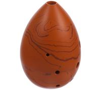 CORHAD Xun Portátil de Cerámica 8 Agujeros con Forma de Gota Color Barro para Principiantes Instrumento Musical Étnico F Tono para Cumpleaños y Práctica al Aire Libre