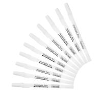 CORHAD y Color Aleatorio de Punta 10 Rotuladores Blancos Efectos Brillantes Material Plástico Varios estilos para Dibujo y Manualidades en Papel Negro Varios estilos