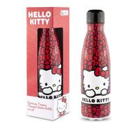 Coriex Hello Kitty - Botella aislante (aluminio, 500 ml), color negro