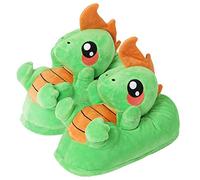 corimori Byte el Dinosaurio Zapatillas De Casa Mujer (10 + Modelos) Talla Única 34-44, Color Verde (1847)