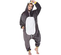 corimori- Kigurumi Pijamas (10+ Modelos) Pablo el Pingüino Disfraz Adultos Invierno, Color negro, Talla 160-170 cm (1852) , color/modelo surtido