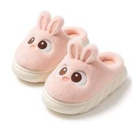 corimori Pantuflas de peluche de conejo, pantuflas de conejo, en tallas 33-39, Rosa., 38/39 EU