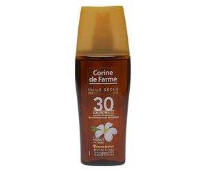 Corine de Farme - Aceite Seco Protector SPF30 - Protección Solar UVA UVB - Bronceado Radiante - Monoi de Tahití - Clean Beauty - Fabricación Francesa - 150 ml