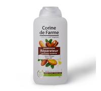 Corine de Farme - Champú Reparador con Aceite de Argán - Desenreda, Limpia, Repara y Nutre el Cabello Seco a Crespo - Clean Beauty, Francia - 500 ml