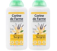 Corine de Farme - Crema de Ducha Supergrasa con Extracto de Vainilla - pH Neutro, Origen Natural - Control Dermatológico - Fabricación Francesa - 500 ml (Paquete de 2)