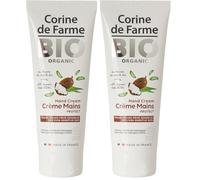 Corine de Farme - Crema Reparadora Bio para Manos 75ml - Cualquier Tipo de Piel - con Karité y Aloe Vera - Calma, Protege, Hipoalergénica - Sin Perfume - Cosmético Natural (Paquete de 2)