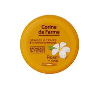 Corine de Farme - Grasa para ordeñar, aceite bronceador + activador de bronceado - Tinte ondulado sin autobronceador - Monoï de Tahití, Perfume de las Islas - Bote de 150 ml