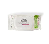 Corine de Farme - Toallitas Desmaquillantes Micelares x25 - Fibra de Origen Vegetal - Desmaquillan, Hidratan y Calman la Piel - para Maquillaje Waterproof - Cosmético Natural - Francia