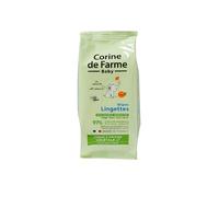 Corine de Farme - Toallitas Húmedas para Rostro y Manos de Bebés y Recién Nacidos - con Caléndula - Fibras de Origen Vegetal - Fórmula Clean Beauty y Ecológica - Sin Sulfato