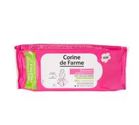 Corine de Farme - Toallitas Intimas Suaves para Mujer - 98% de Origen Natural, con Flor de Almendro - Limpieza, Higiene y Frescor - Uso Diario - x20 Unidades