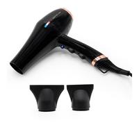 Corioliss Secador Pelo FLOW+ Profesional Iónico 2000W | Ligero 340 Gr. | 3 Temperaturas 2 Velocidades | Iónico Antifrizz | 2 Boquillas | Black Copper