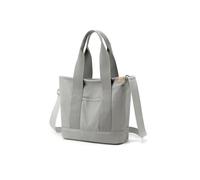 CORIOS Bandolera de Lona para Mujer Bolso Multifuncional Gran Capacidad Shopper Ligero de Hombro Tote Gris