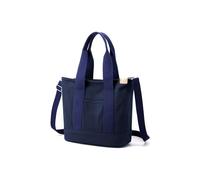 CORIOS Bandolera de Lona para Mujer Gran Capacidad, Bolso de Hombro Multifuncional Shopper Ligero Tote Azul Oscuro