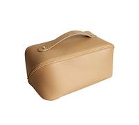 CORIOS Bolsa de Cosméticos para Mujeres Gran Capacidad Bolso de Tocador Impermeable Bolsa de Maquillaje Bolso Portátil del Lavado del Viaje para Viajes Baño Almacenamiento Champán