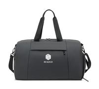 CORIOS Bolsa de Fitness Bolsa de Viaje de Gran Oxford Bolsa de Mano Equipaje Bolsa de Natación Bolsa de Gimnasio con Compartimento Zapatos Bolsa Fin de Semana para Hombres y Mujeres Gris Oscuro