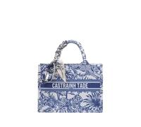 CORIOS Bolsa de Mano con Motivos Étnicos Estampados para Mujer Bolso de Hombro para Estilo Boho Maletín Bolso para Ordenador Portátil Tote de Lona para Vacaciones Citas Viajes Azul S