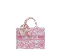 CORIOS Bolsa de Mano con Motivos Étnicos Estampados para Mujer Bolso de Hombro para Estilo Boho Maletín Bolso para Ordenador Portátil Tote de Lona para Vacaciones Citas Viajes Rosa S