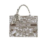 CORIOS Bolsa de Mano con Motivos Étnicos Estampados para Mujer Bolso de Hombro para Estilo Boho Maletín Bolso para Ordenador Portátil Tote de Lona para Vacaciones Citas Viajes Café L