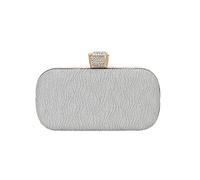 CORIOS Bolsa de Noche para Mujer Bolso de Fiesta Bolsa de Cadena Bolso Bandolera Elegante Bolso de Mano Bolso de Hombro para Fiesta de Graduación Banquete Boda Plata