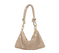 CORIOS Bolsa de Noche para Mujer Bolso de Fiesta Diamantes de Imitación Clutch Bolso de Hombro Bolsas de Mensajero Bolsos Bandolera para Fiesta de Graduación Banquete Boda Oro