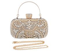 CORIOS Bolsa de Noche para Mujer Bolso de Fiesta Diamantes de Imitación Clutch Bolso de Hombro Bolsos Bandolera Bolsas de Mensajero para Fiesta de Graduación Banquete Boda Plata