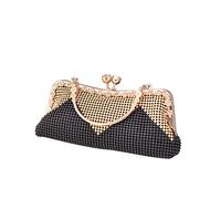 CORIOS Bolsa de Noche para Mujer Bolso de Fiesta Diamantes de Imitación Clutch Bolso de Hombro Pequeña Bolso de Boda Bolsos Bandolera para Fiesta de Graduación Boda Banquete Negro