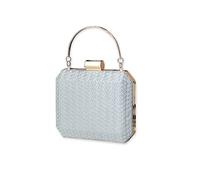 CORIOS Bolsa de Noche para Mujer Bolso de Fiesta Pequeña Bling Bolso de Mano Bolsa de Cadena Brillante Bolso de Hombro Elegante Bolso Bandolera para Fiesta de Graduación Boda Banquete Plata