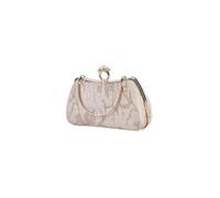 CORIOS Bolsa de Noche para Mujer Bolso de Fiesta Perlas Clutch Bolso de Boda Bolso de Hombro con Cadena Desmontable Bolsos de Embrague Pequeña Elegante Bolsos Bandolera para Fiesta Banquete Almendra