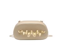 CORIOS Bolsa de Noche para Mujer Cuero PU Acrílico Bolso de Boda Asa Metálica Bolso de Fiesta Elegante Bolso de Hombro Bandolera con Cadena para Banquete Fiesta de Graduación Oro