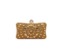 CORIOS Bolsa de Noche para Mujer Diamantes de Imitación Clutch Bolsa de Noche Pequeña Elegante Bolso de Hombro Bolso de Boda Lujoso Fiesta de Graduación Banquete Bolsos Bandolera Dorado